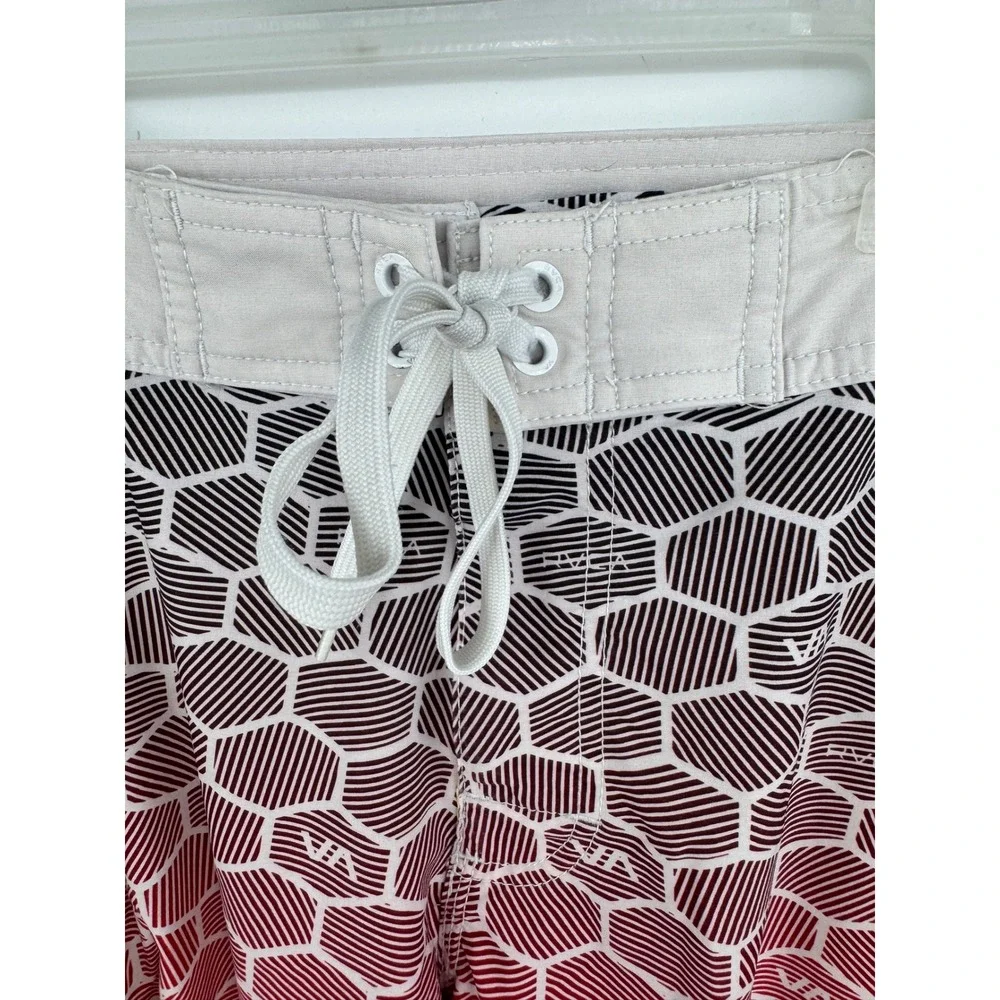 RVCA ANP Mens Board Shorts Size‎ 31 Geometric Honeycomb Gradient Swim Trunks